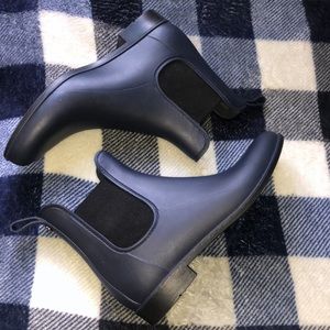 Sam Eldeman • Black And Blue Rubber Rain Boots Tinsley